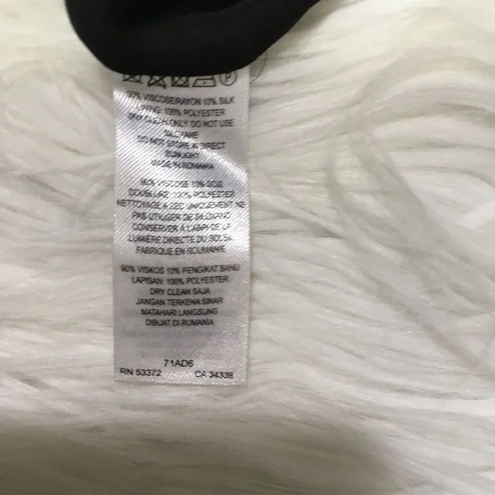 French Connection black one shoulder maxi dress 0